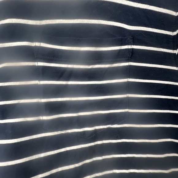 POLO Ralph Lauren Men's Classic Fit Interlock Navy Blue White Stripe Shirt XXL - Picture 4 of 9